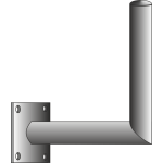 Fixation murale 1 miroir 2